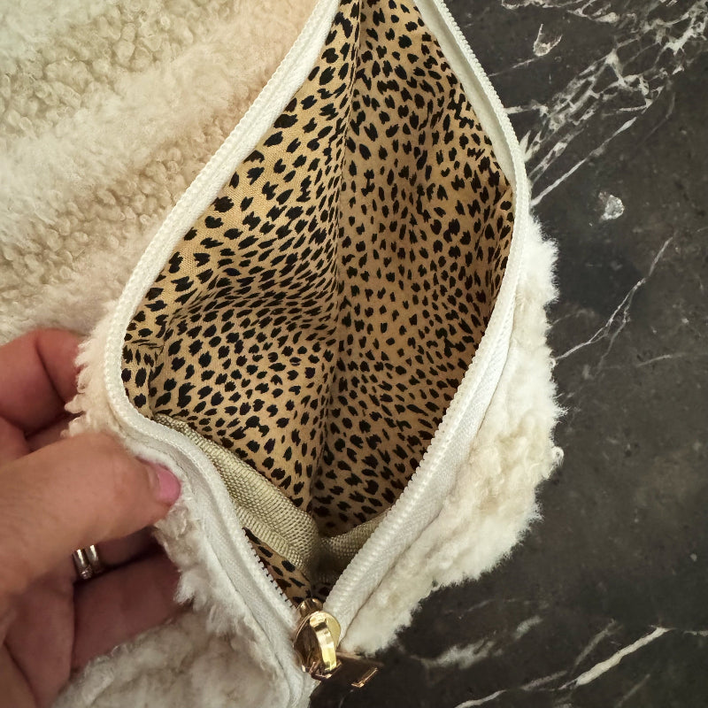 Striped Bouclé Slim Cosmetic Case