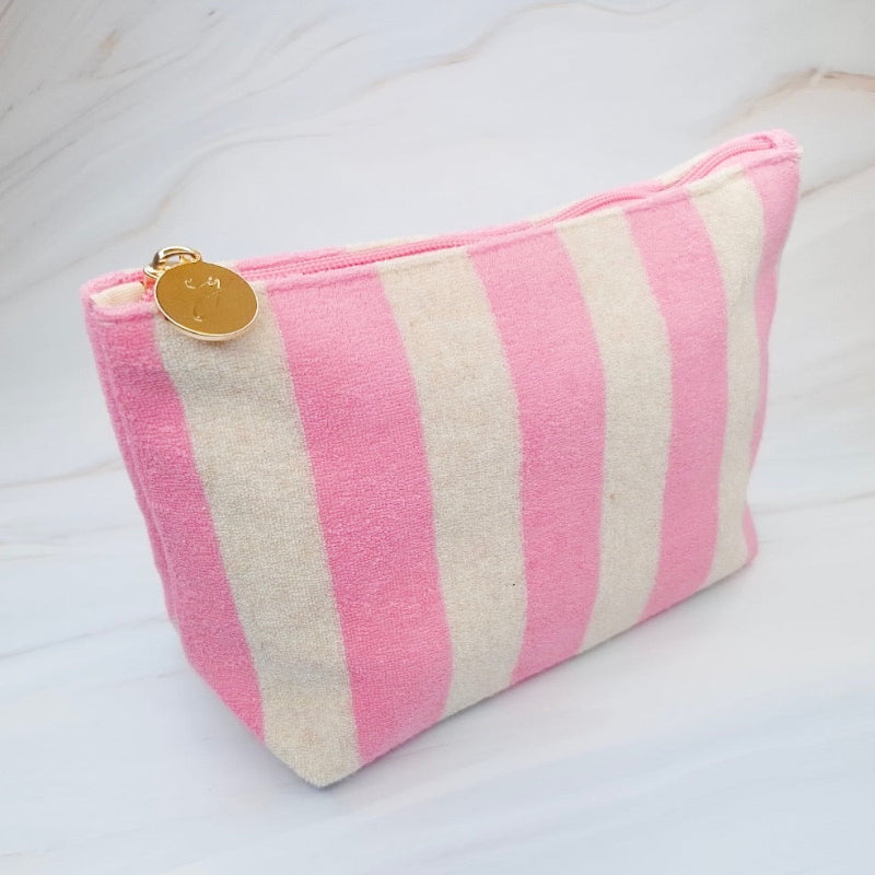 Coastal Carryall Terry Striped Pouch