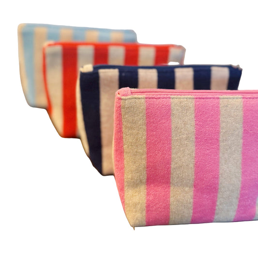 Coastal Carryall Terry Striped Pouch