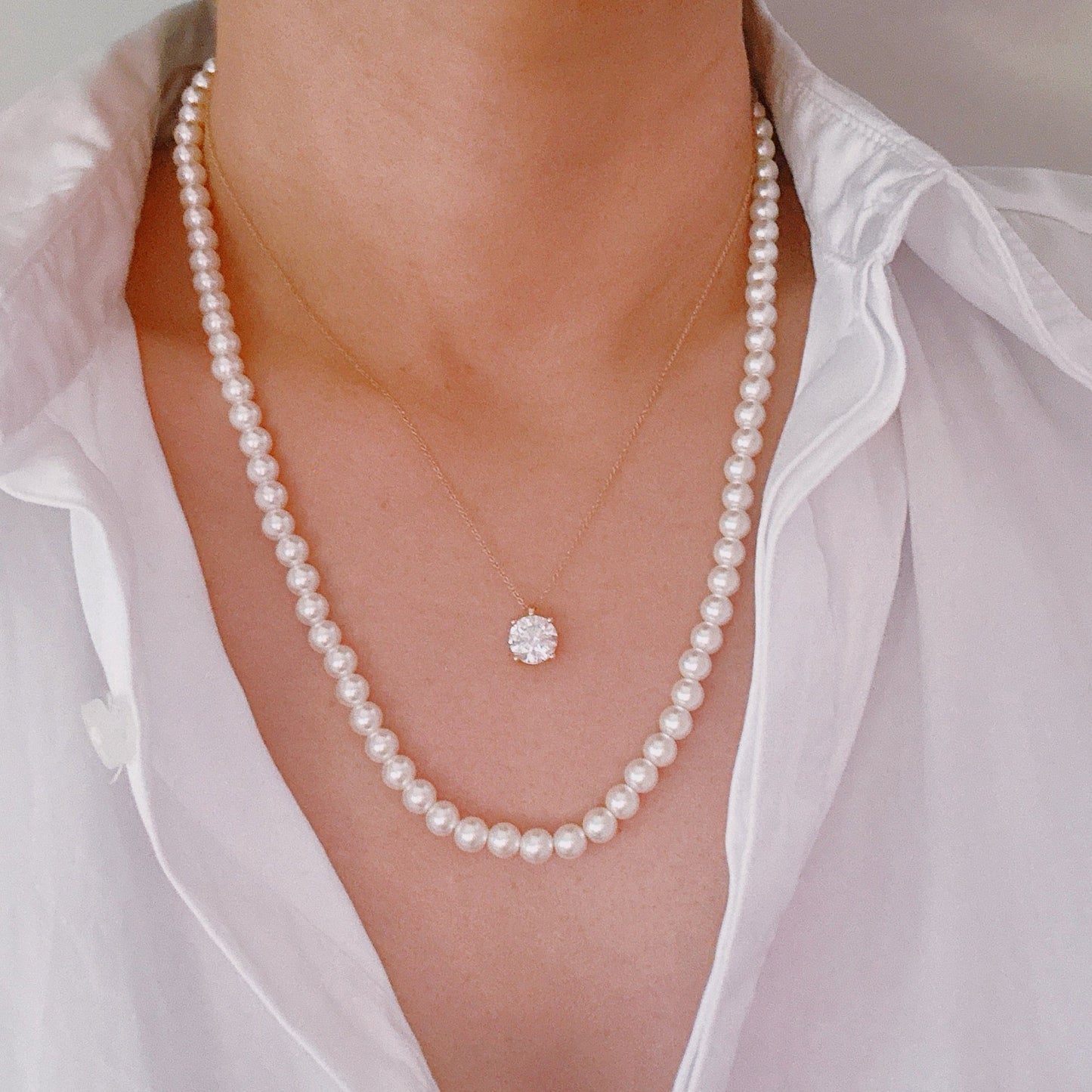 Perfect For Layering 20 Inch Pearl Necklace