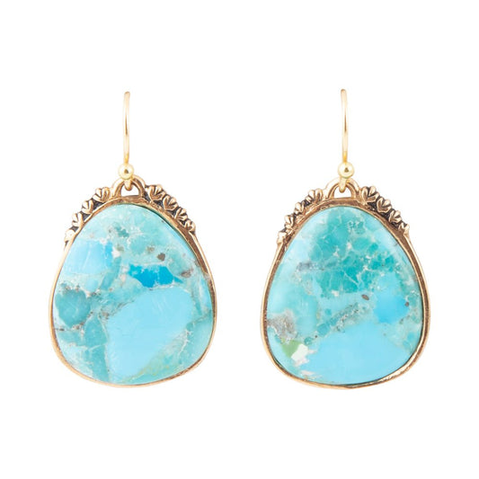 Agave Turquoise Drop Earrings