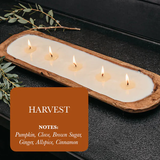 Harvest 5-Wick Dough Bowl Candle