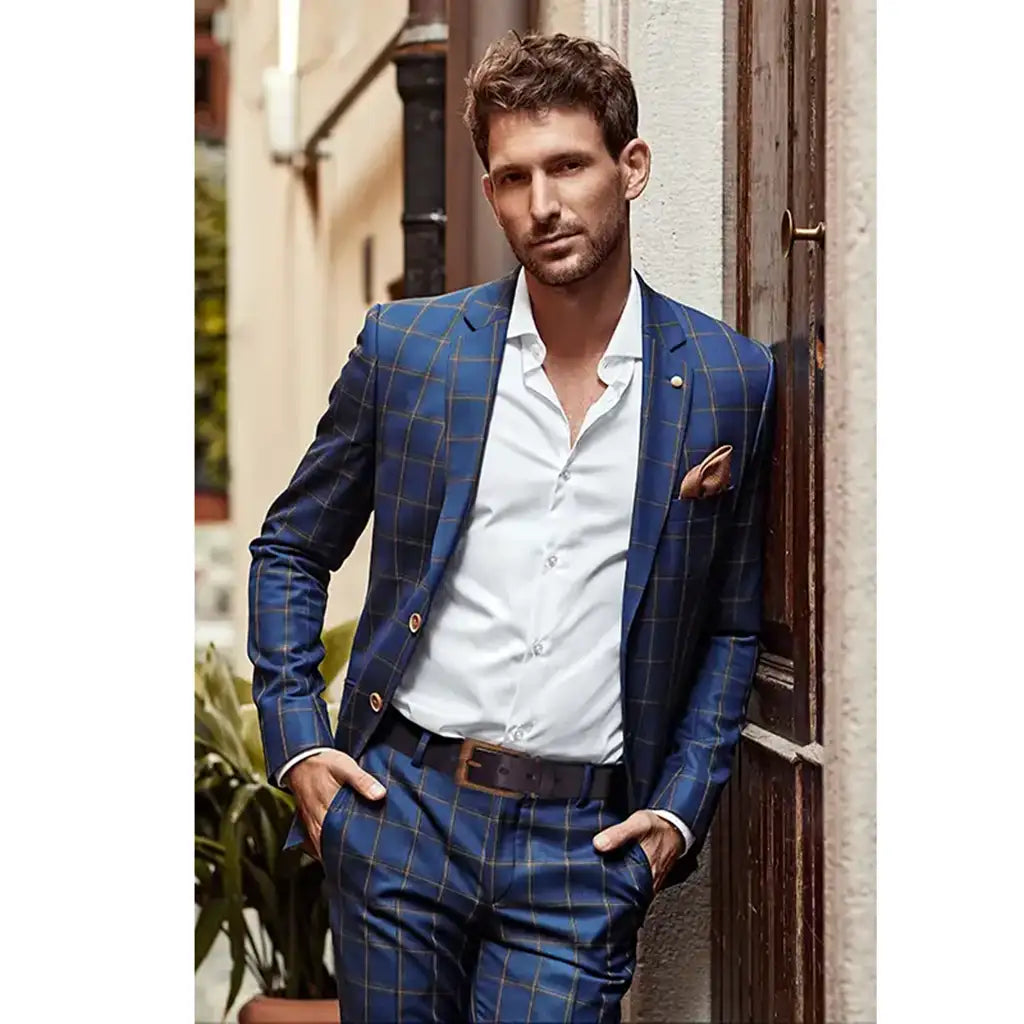 Luxury Leather Wood Belt