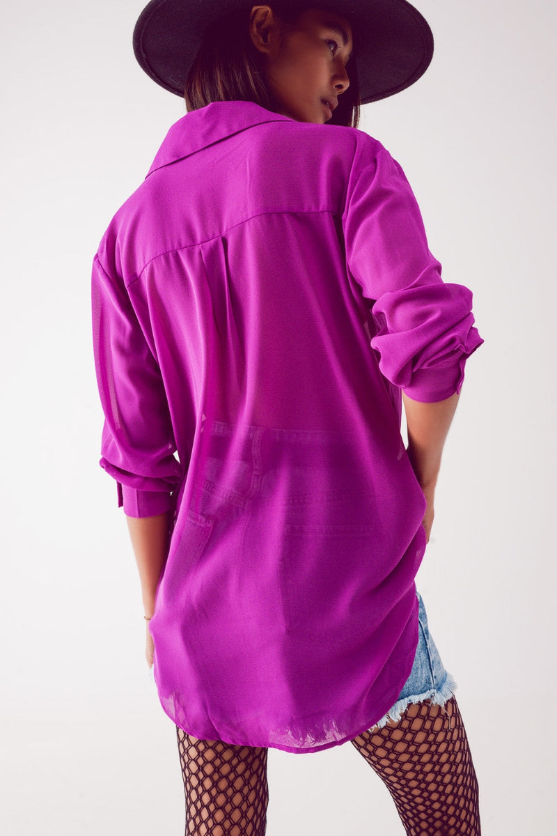 Everyday Chiffon Button Shirt