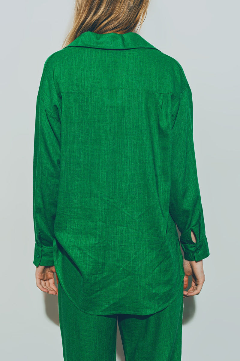 Classic Green Cotton Shirt