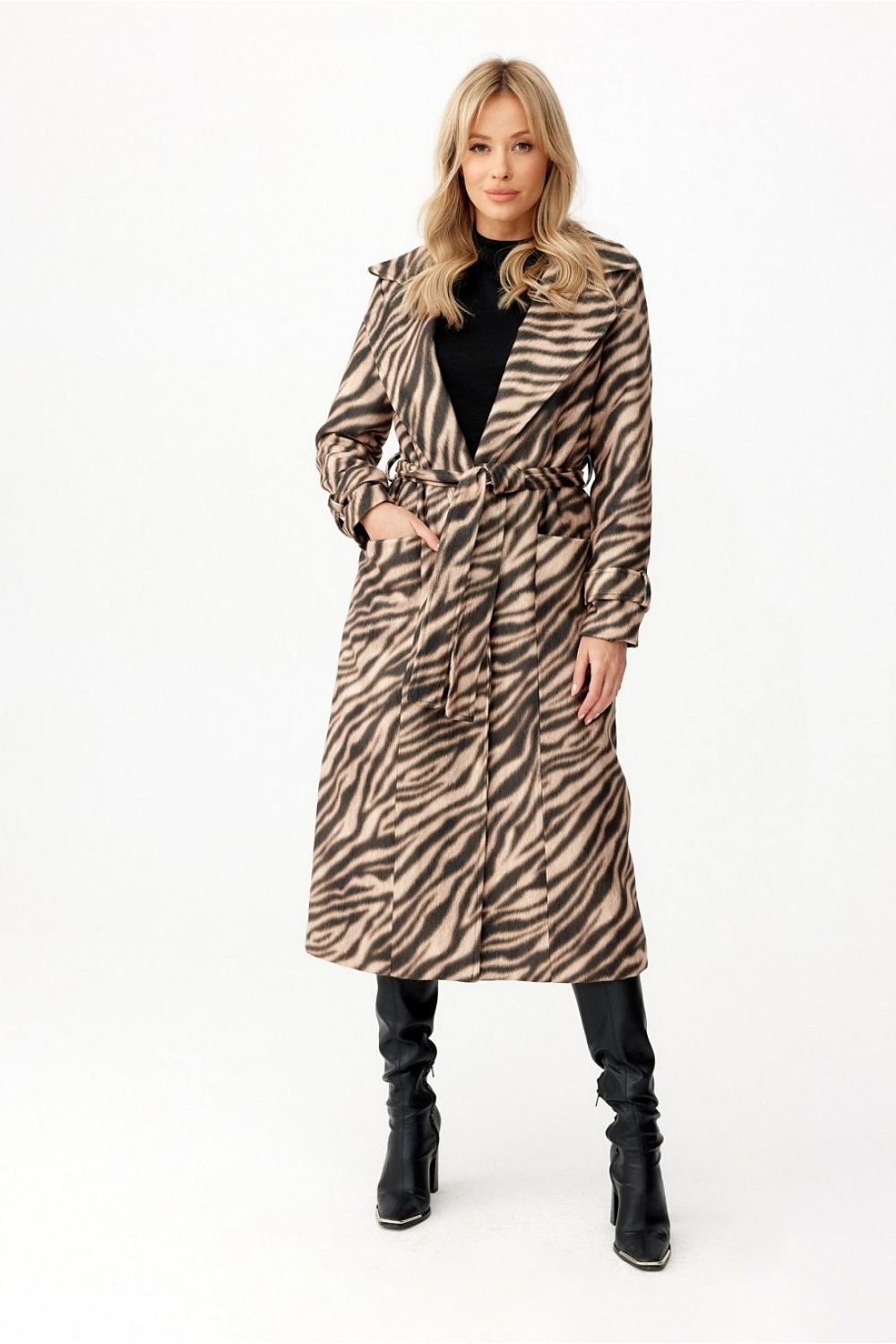 Belted Statement Long Coat