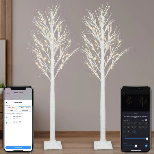 Enchanted LED Birch Tree