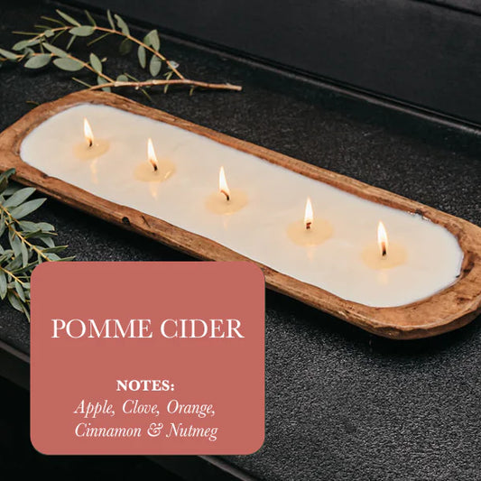 Pomme Cider 5-Wick Dough Bowl Candle