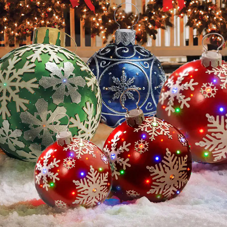 Merry & Bright Oversized Outdoor Ornaments
