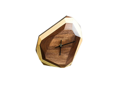 Modern Geometric Wood Clock