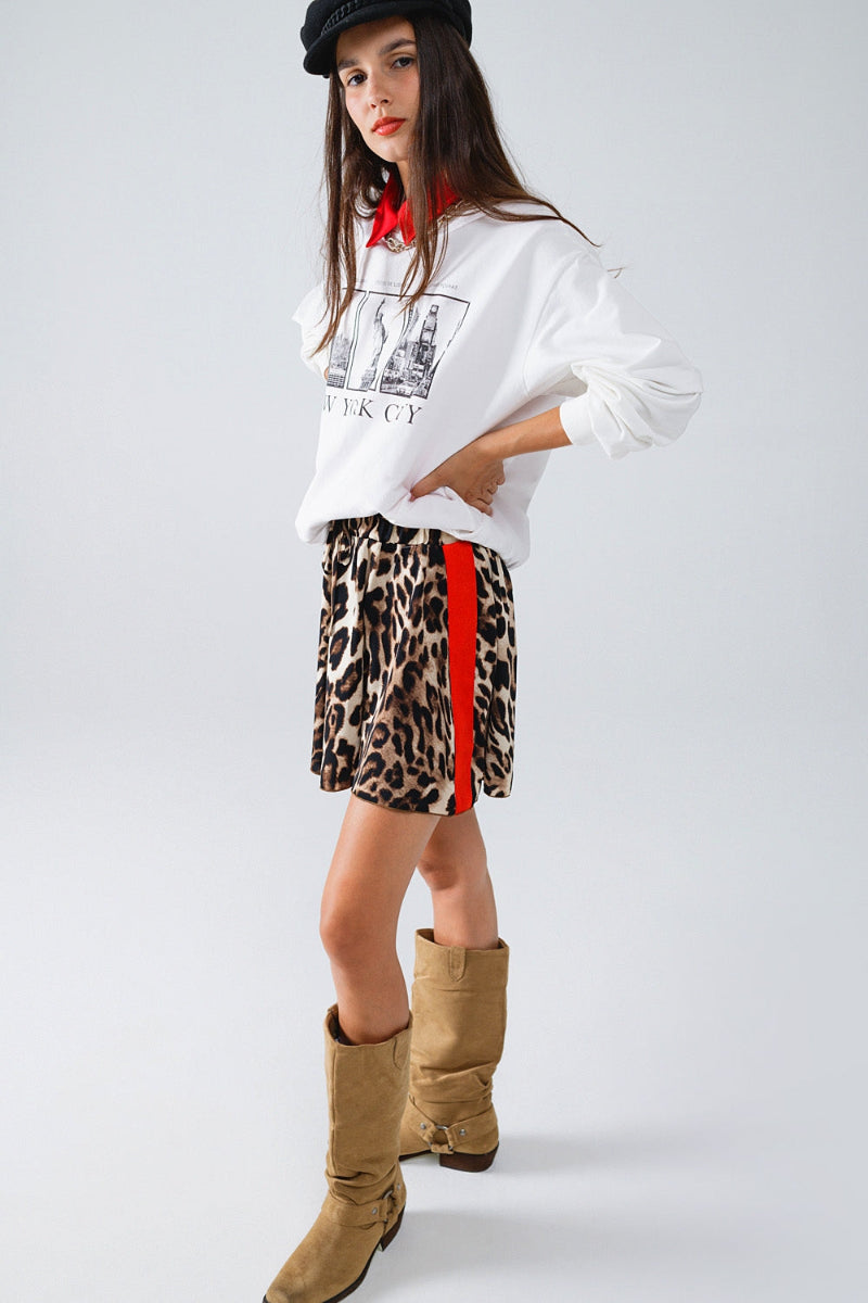 Wild Stride Leopard Shorts