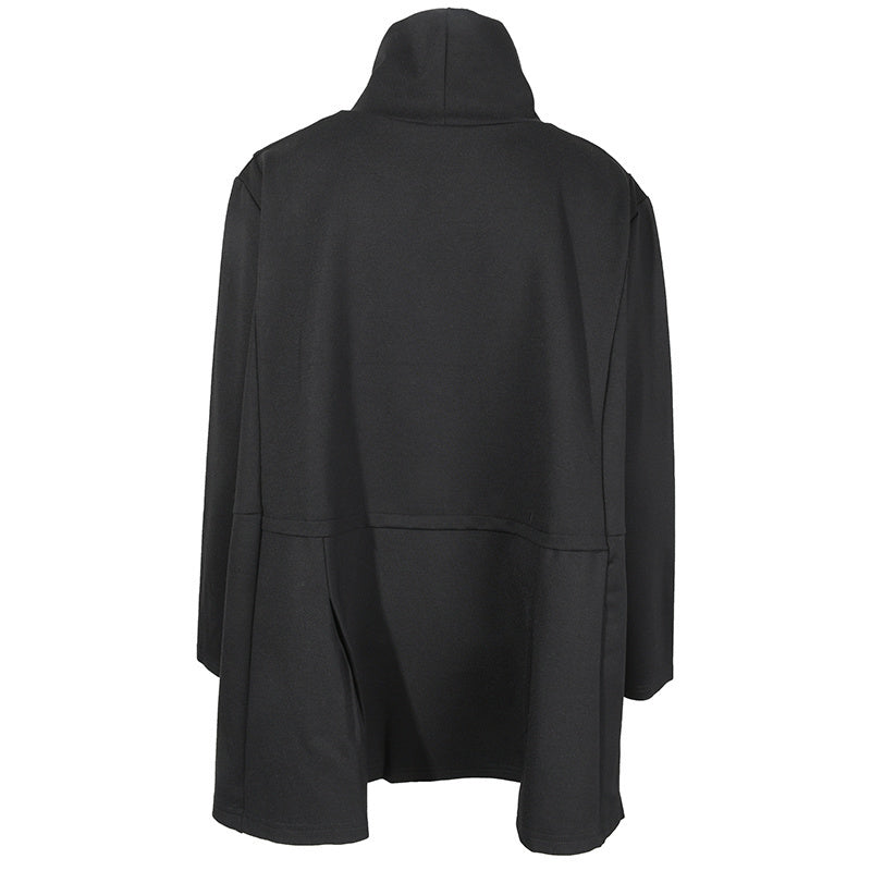 Drawstring Turtleneck Sweatshirt