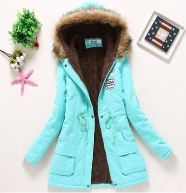 Feather-Lined Corduroy Parka
