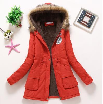 Feather-Lined Corduroy Parka
