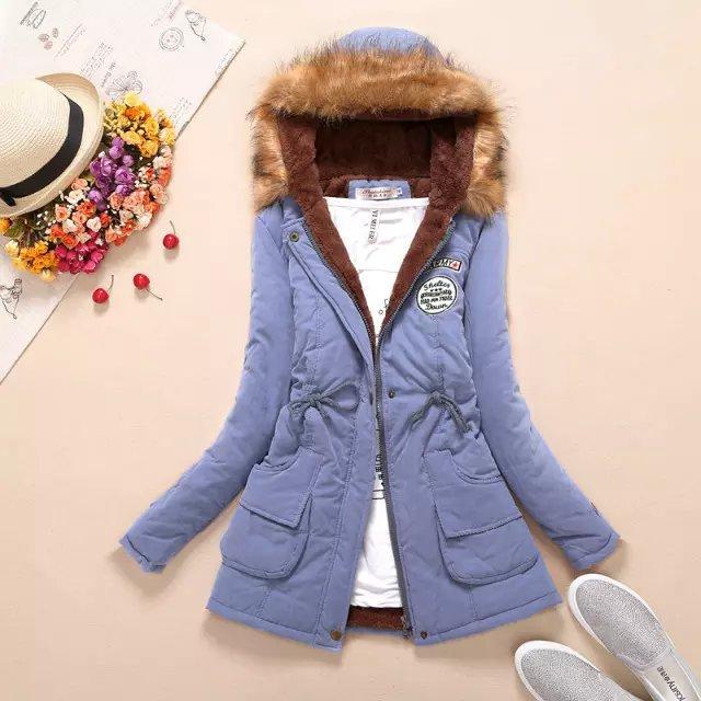Feather-Lined Corduroy Parka
