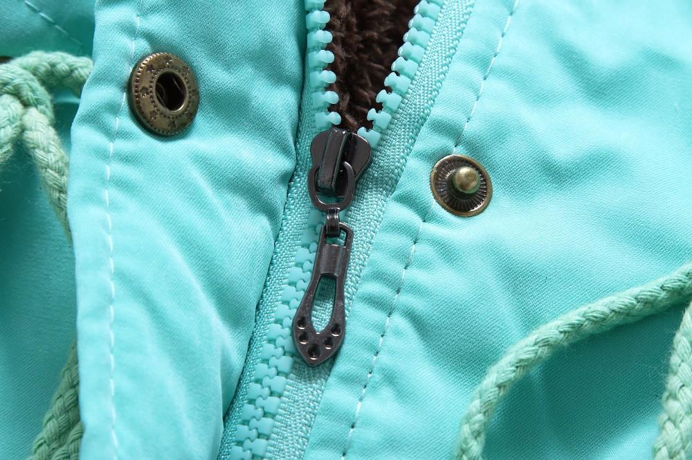 Feather-Lined Corduroy Parka