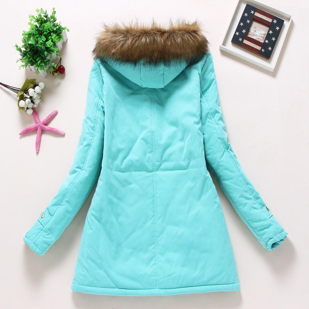 Feather-Lined Corduroy Parka