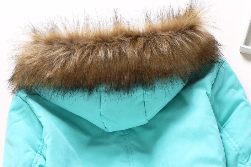 Feather-Lined Corduroy Parka