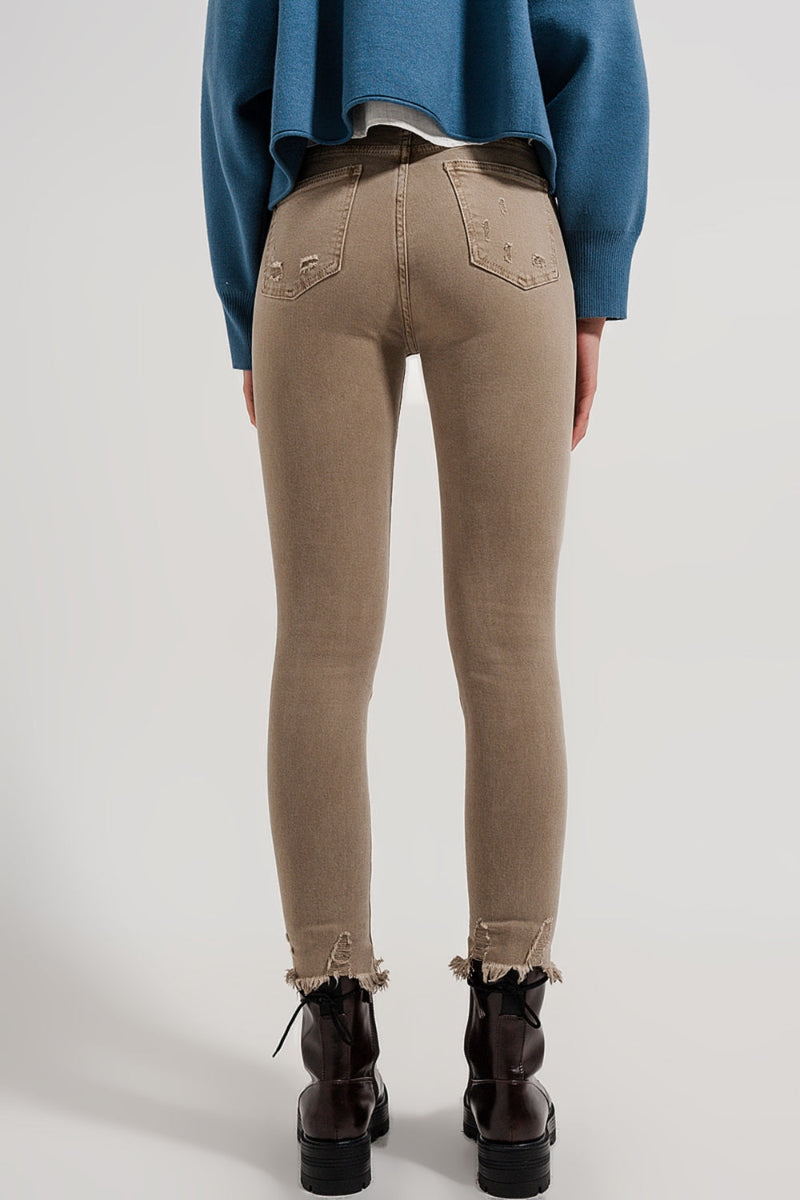 Urban Beige Skinny Jeans