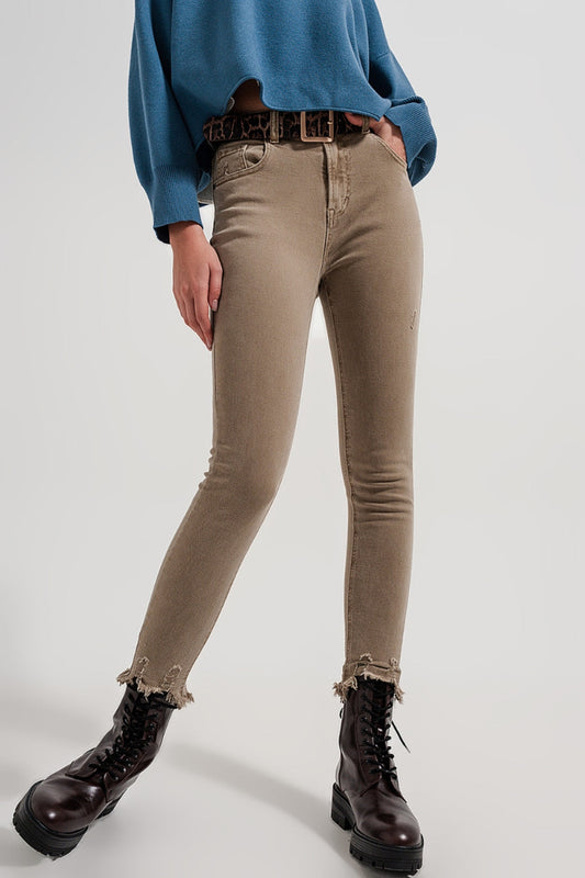 Urban Beige Skinny Jeans