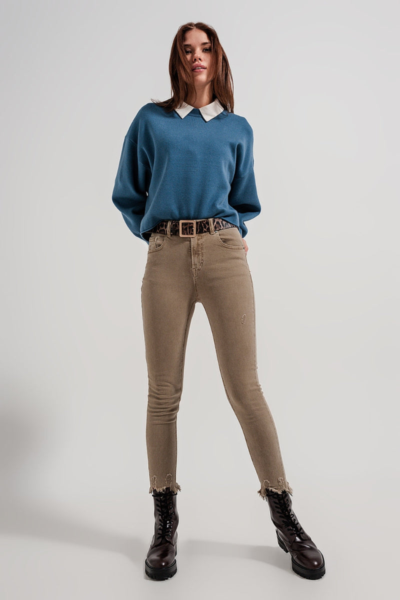 Urban Beige Skinny Jeans