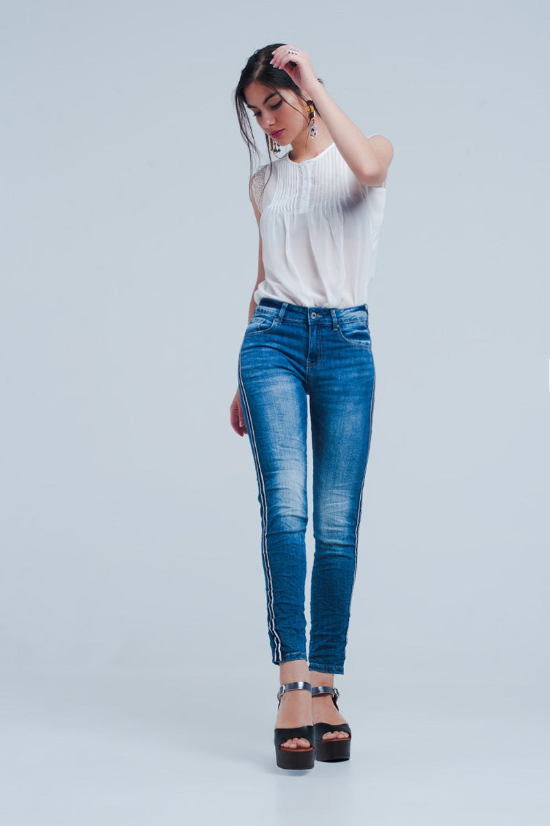 Side Line Skinny Jeans