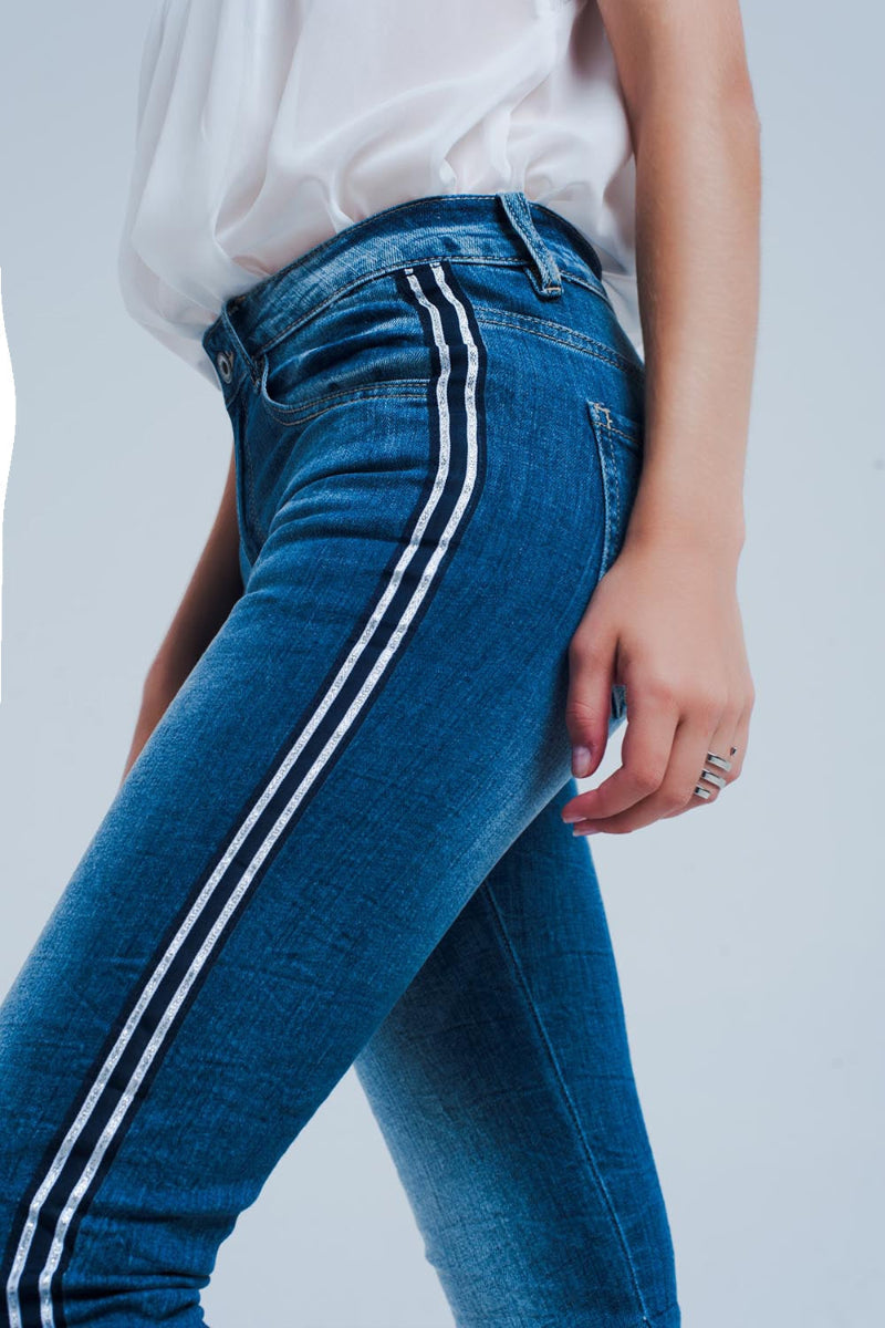 Side Line Skinny Jeans