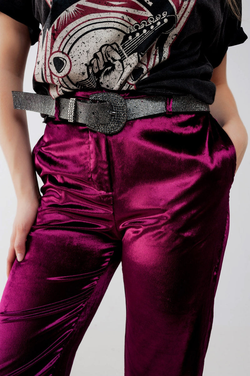 Velvet Evening Straight Pants