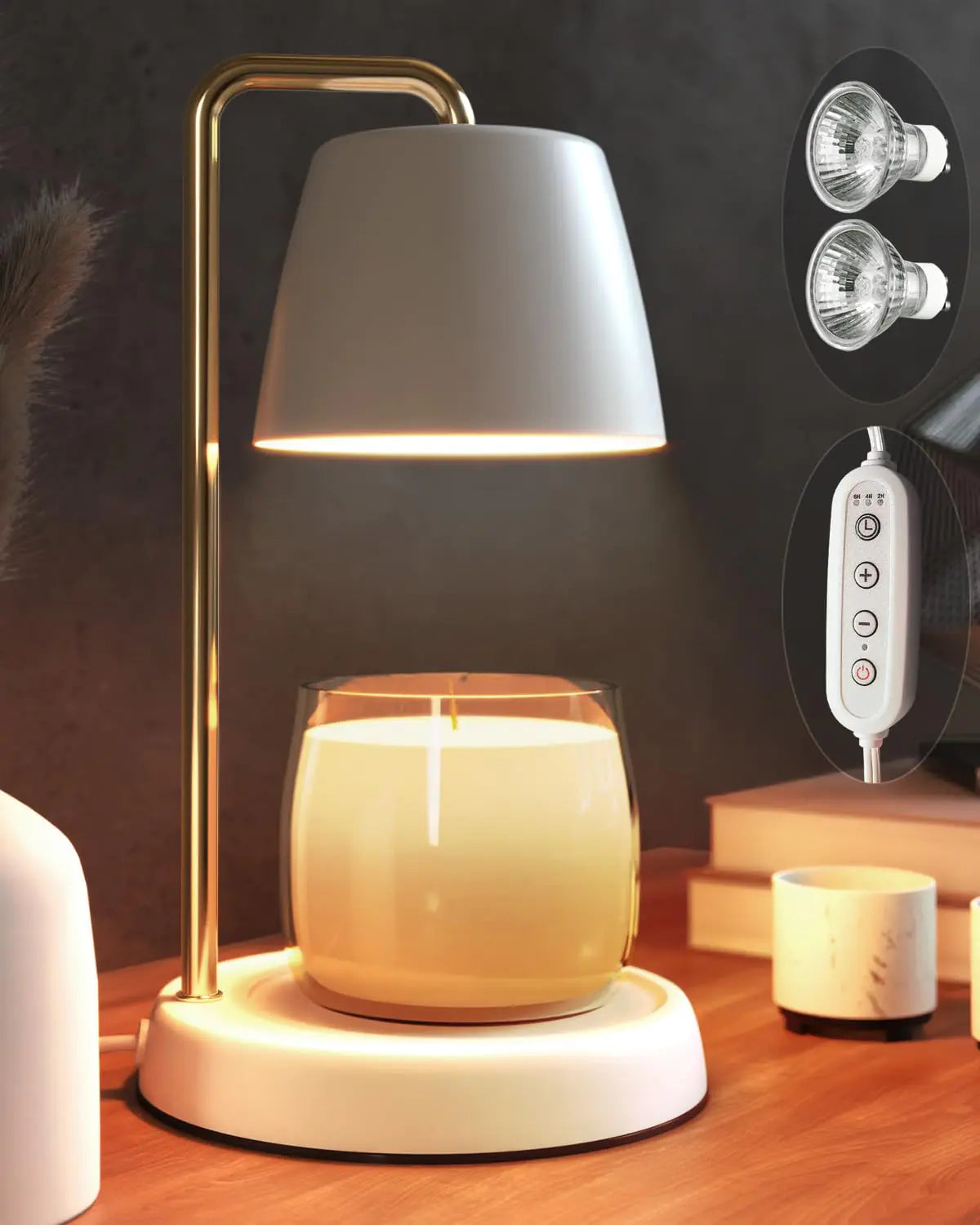 Luminous Gold Candle Warmer