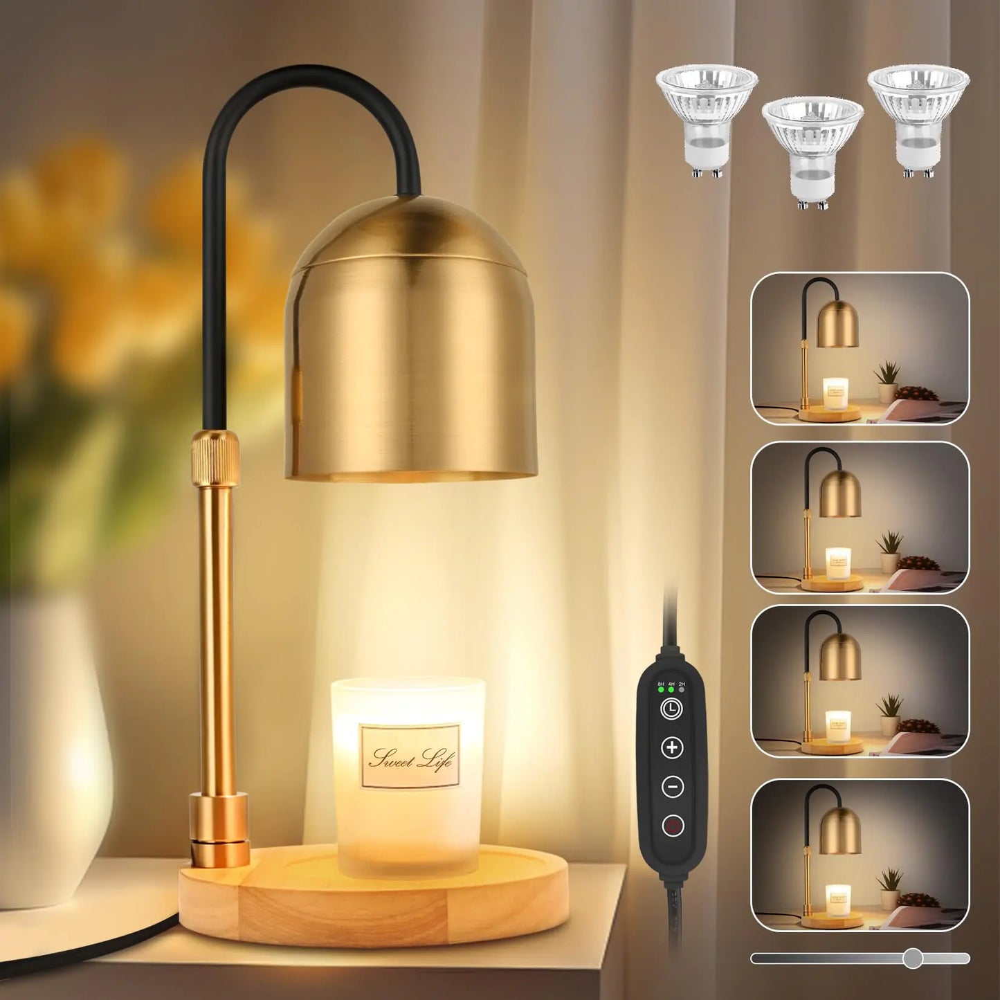Tudepz Candle Warmer Lamp with Timer