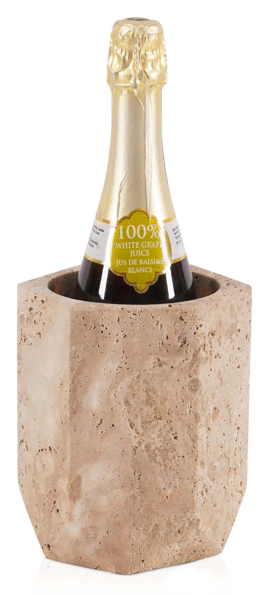 Speshstone Travertine Handmade Wine Chiller